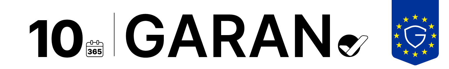 GARAN – Herstellergarantie 10 Jahre. Vollständige Kennzeichnung anzeigen.